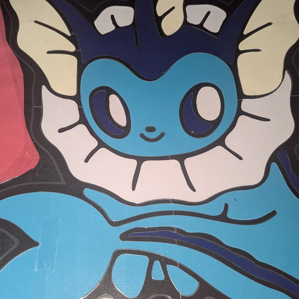 Pokemon Glaceon and Vapereon vinyl Wall Art